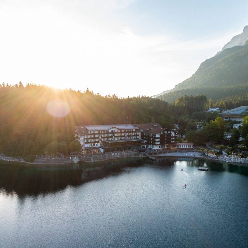 Panoramablick Eibsee im Sommer