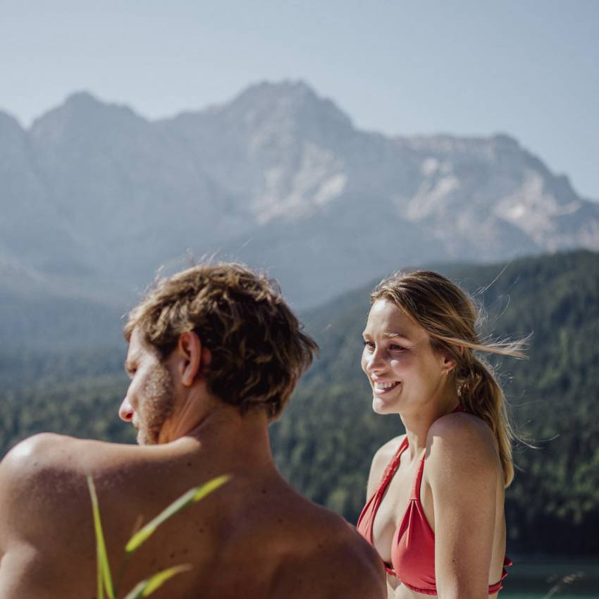 Outdoor-Wellness: Wühlfühloase Eibsee Strand - Hotel Eibsee