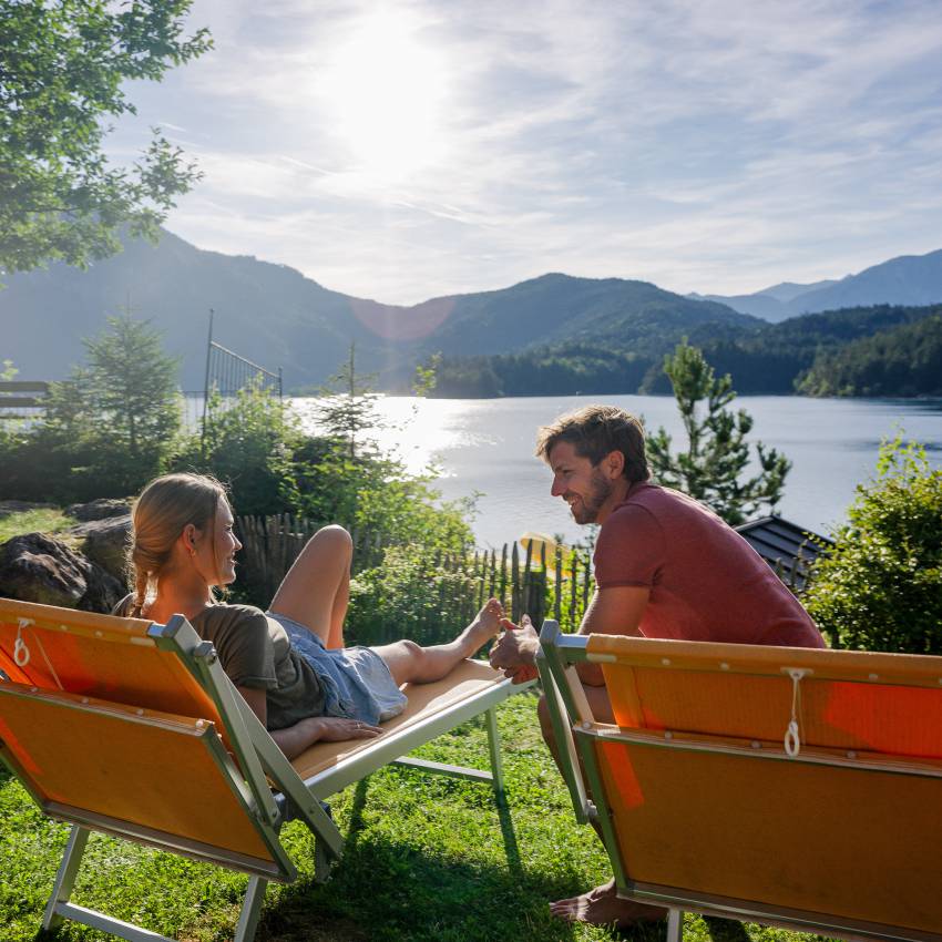 Private lake beach: Exclusive for hotel guests - Hotel Eibsee