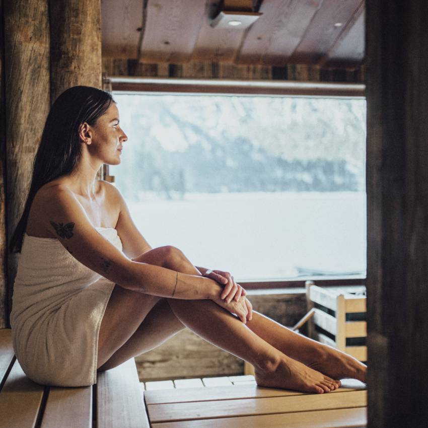 Panorama sauna: Our highlight - Hotel Eibsee